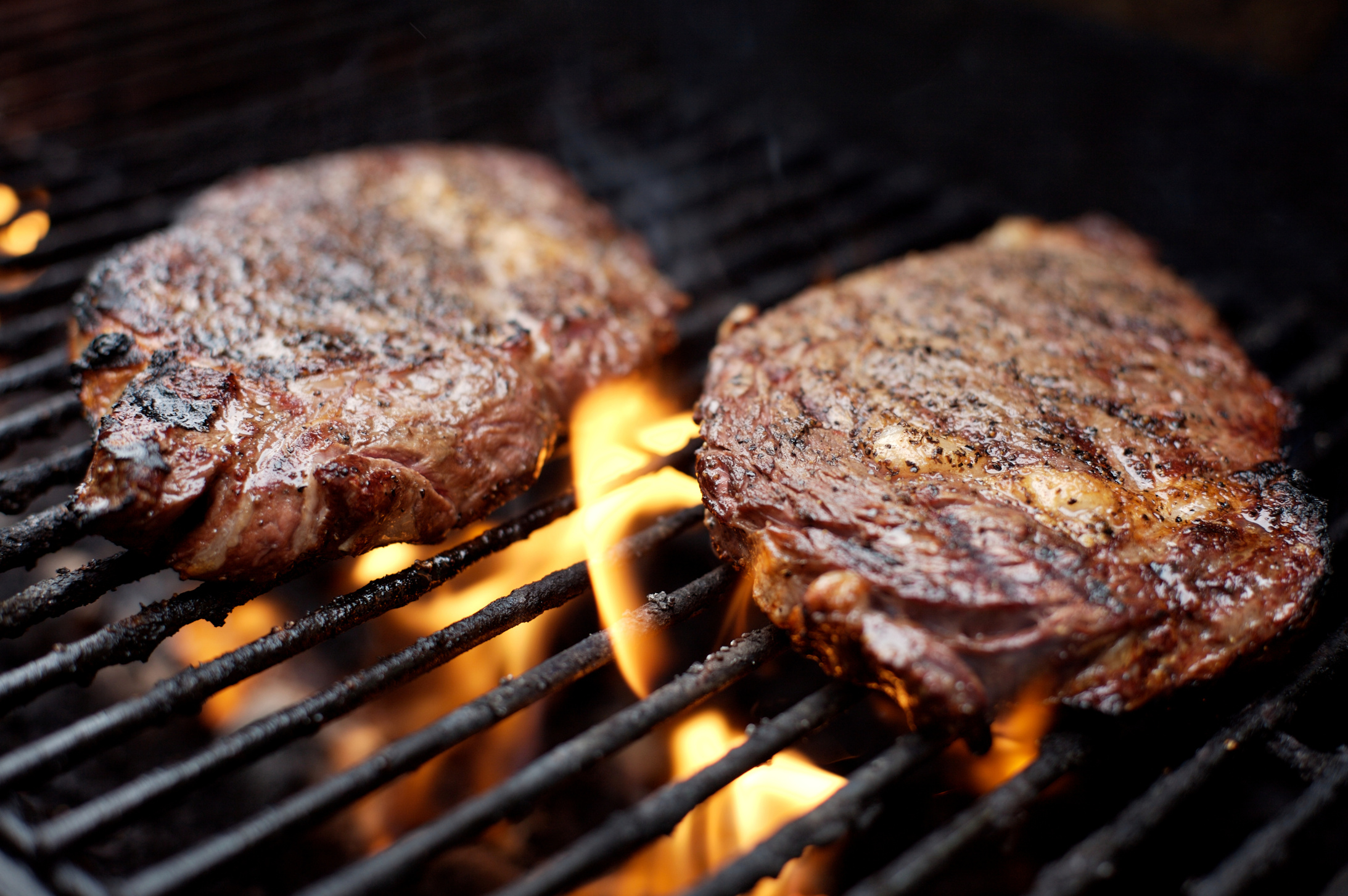 bbq ribeye steak grilling